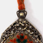 Burnout Velvet Revival Jade Chatelaine Purse Wristlet Bag