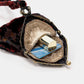 Burnout Velvet Revival Sephia Chatelaine Purse Wristlet Bag