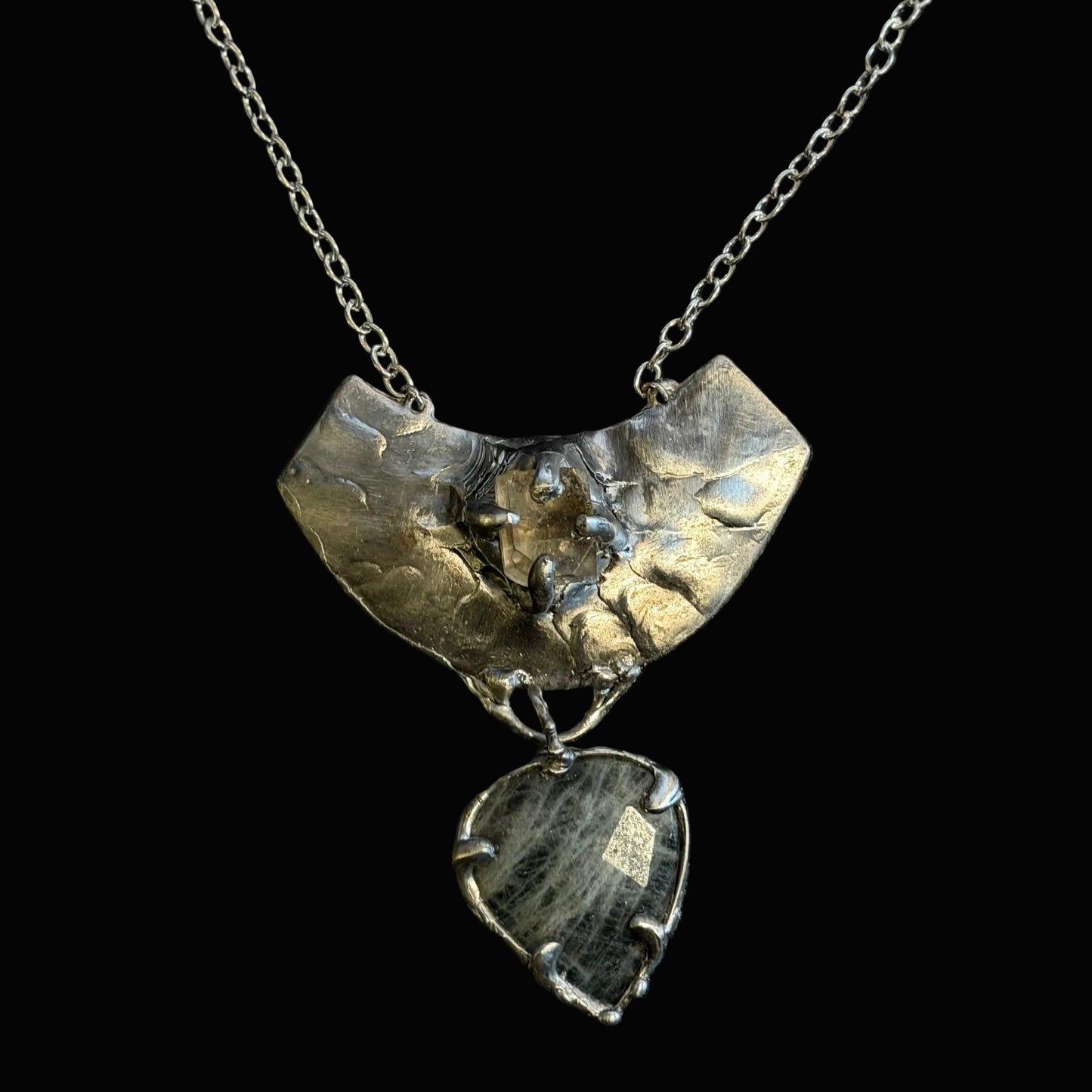 Sorceress and the Stone One-of-a-Kind Hand-Forged Necklaces