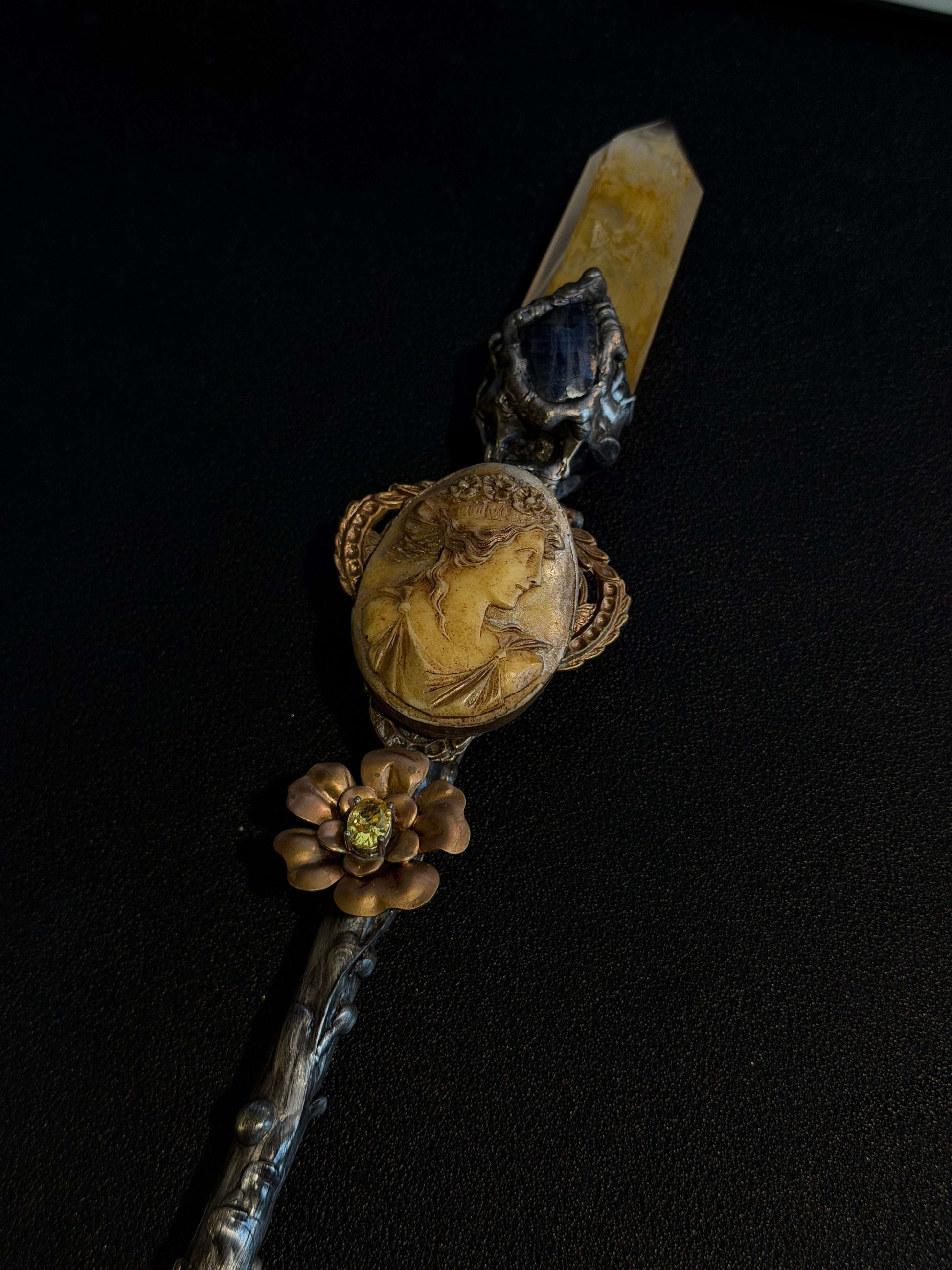 Sorceress and the Stone One-of-a-Kind Handcrafted Scepters & Wands