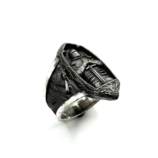 The Pendragon Ring in Sterling Silver