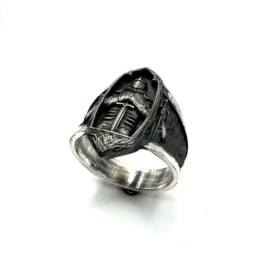 The Pendragon Ring in Sterling Silver