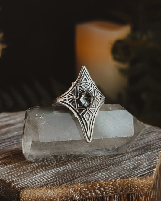 Armored Portal Diamond Shaped Ring