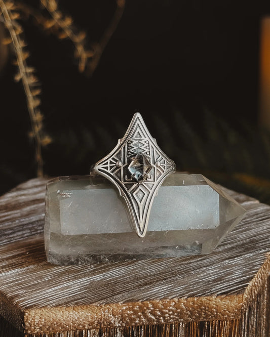 Armored Portal Diamond Shaped Ring