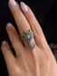 Armored Stargate Ring- Quartz & Brass