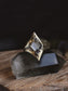 Cavern Ring | Faceted Clear Quartz & Brass