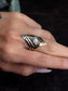 Cavern Ring | Faceted Clear Quartz & Brass