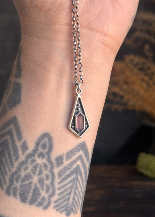 Maiden Kite - Sterling Silver Amethyst Necklace