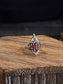 Theia Star Shield Ring | Brass + Garnet