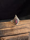 Theia Star Shield Ring | Brass + Garnet
