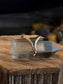 Theia Crown Stacker Ring | Brass + Garnet