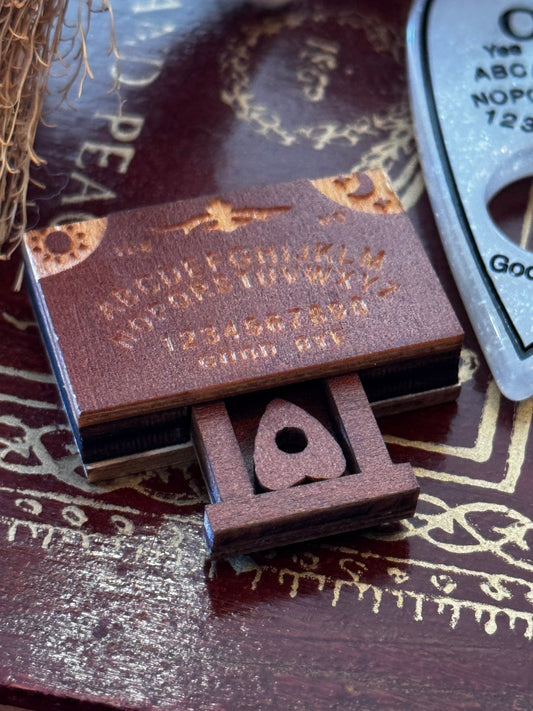 Miniature Wooden Ouija Board