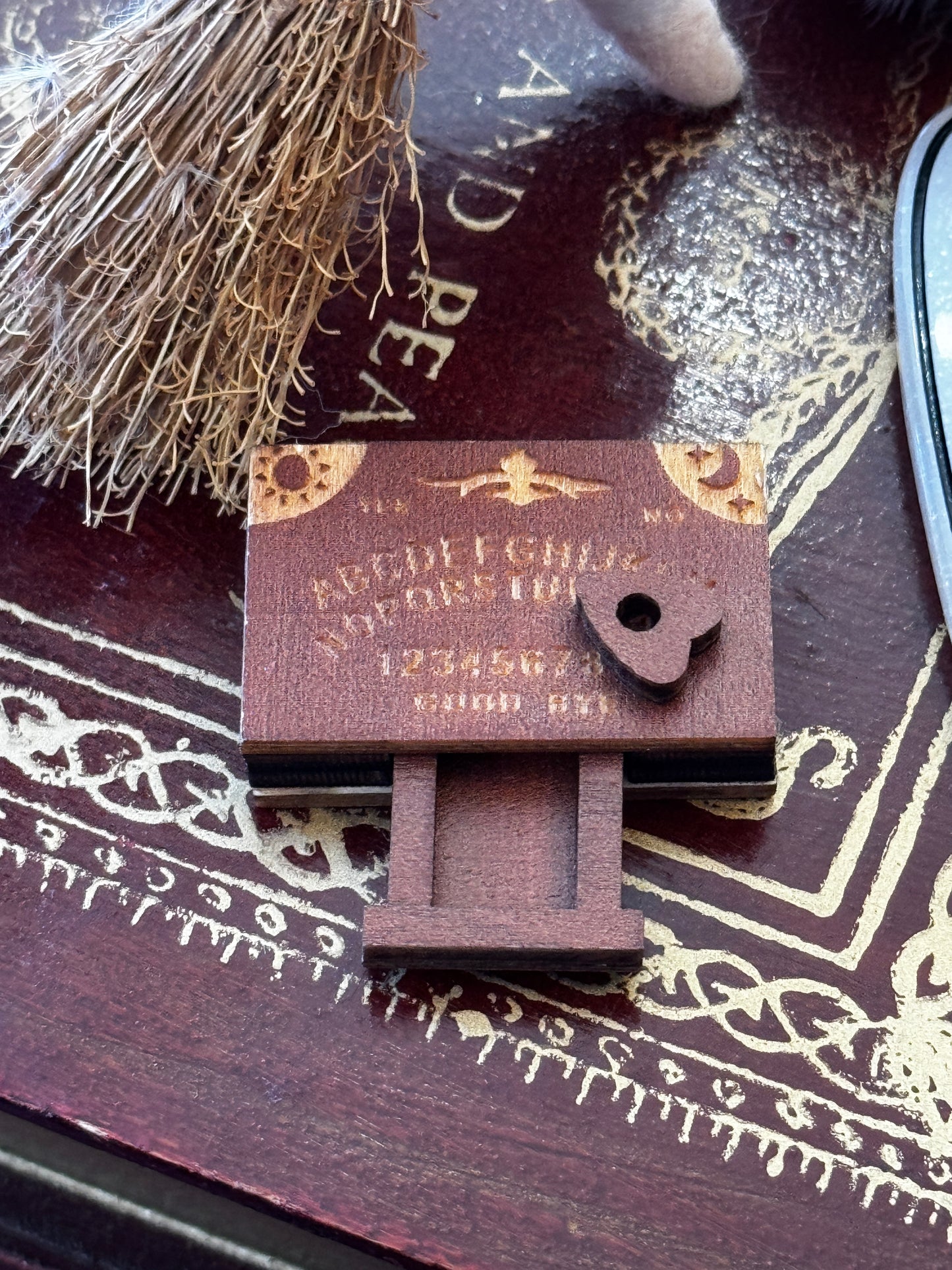 Miniature Wooden Ouija Board