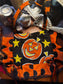 Vintage Halloween Tote - Halloween Pumpkin and Stars by Dirty Pillows