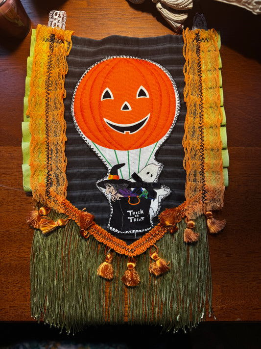 Trick or Treat Halloween Wall Flag Hanging by Dirty Pillows