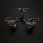 Medusa’s Lace Serpent Rings in Sterling Silver