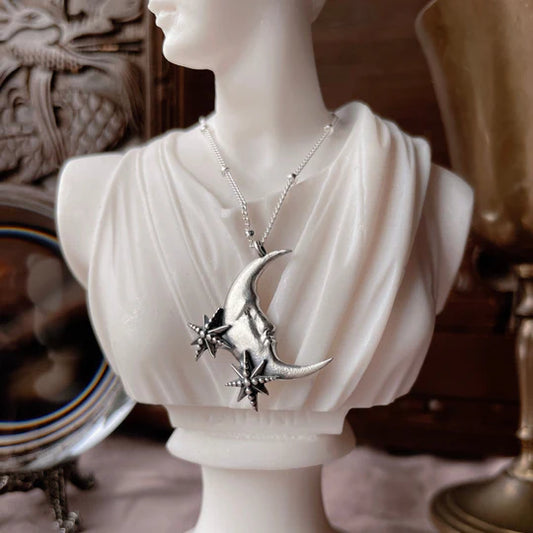 Nightfall Crescent Moon Necklace