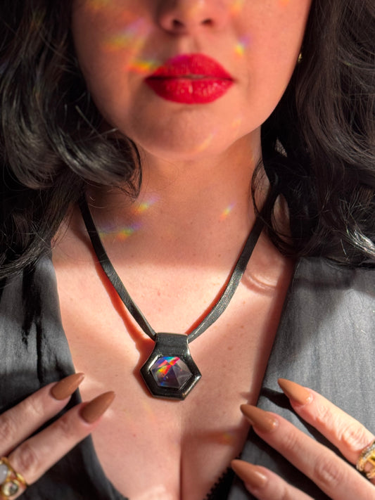 Bowie Hex Rainbow Quartz Talisman Collection by Become Spellbound