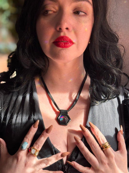 Bowie Hex Rainbow Quartz Talisman Collection by Become Spellbound