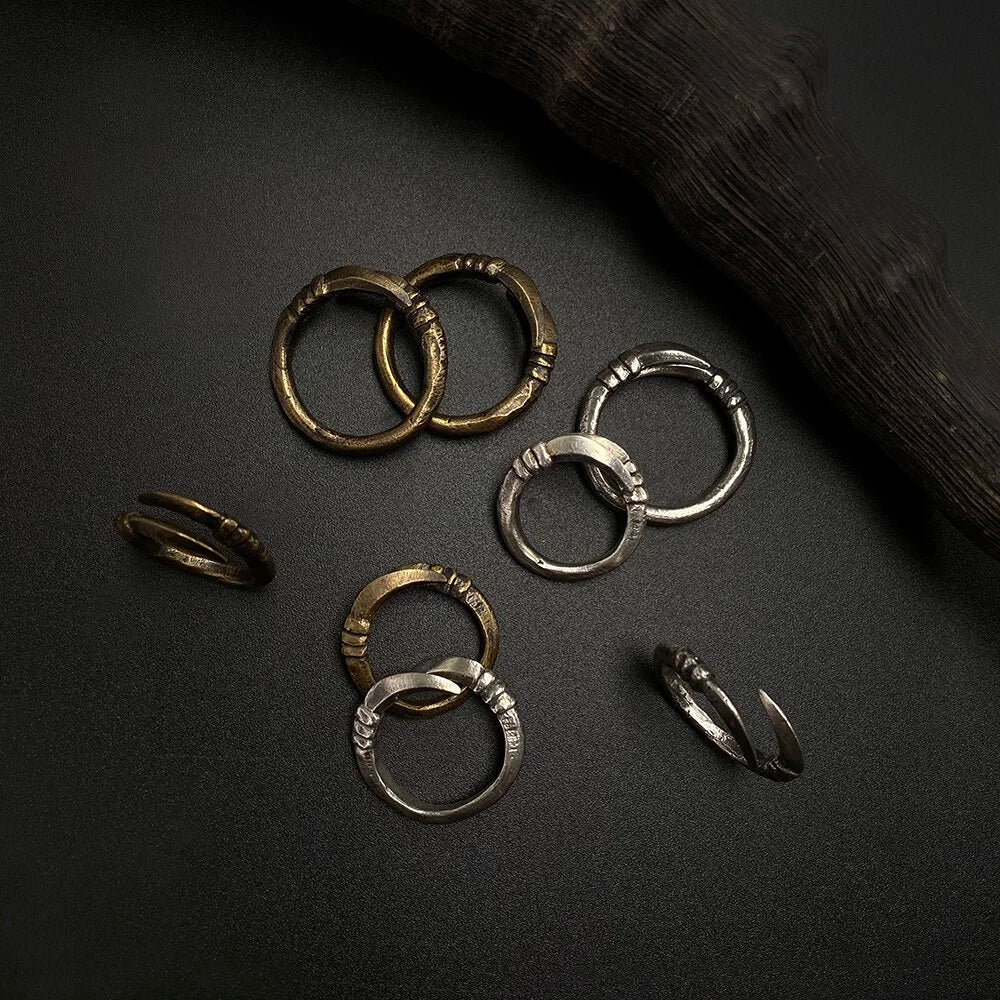 Talon Rings in Brass and Sterling Silver by Miyu Decay