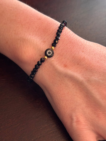 Black Evil Eye Bracelet