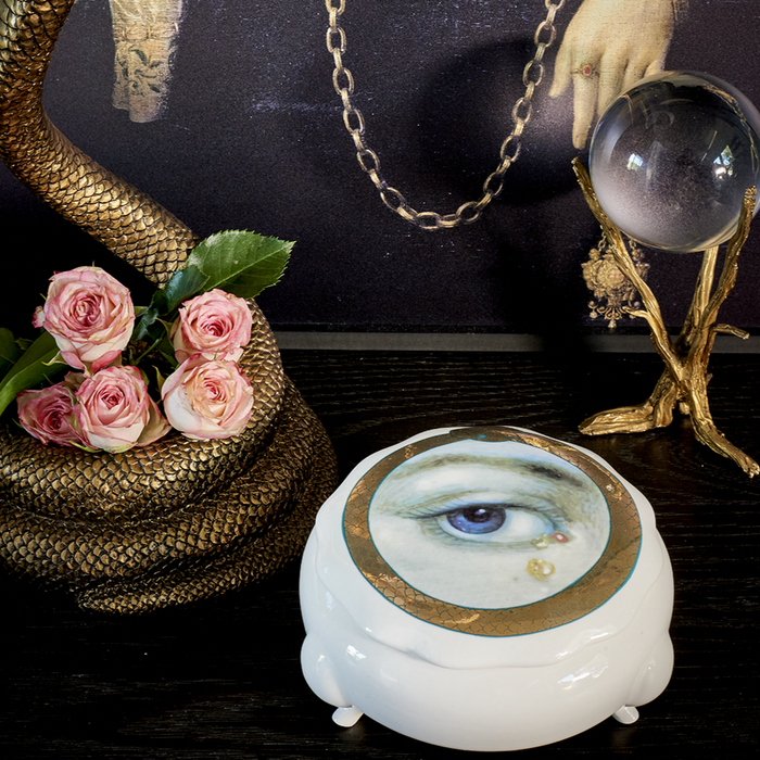 Lover's Eye Porcelain Jewelry Box