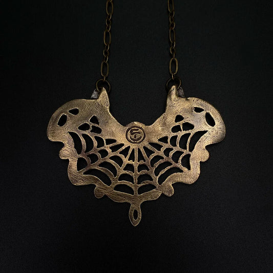 Medusa’s Lace Brass Necklace by Miyu Decay