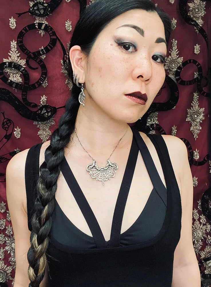 Medusa’s Lace Brass Necklace by Miyu Decay