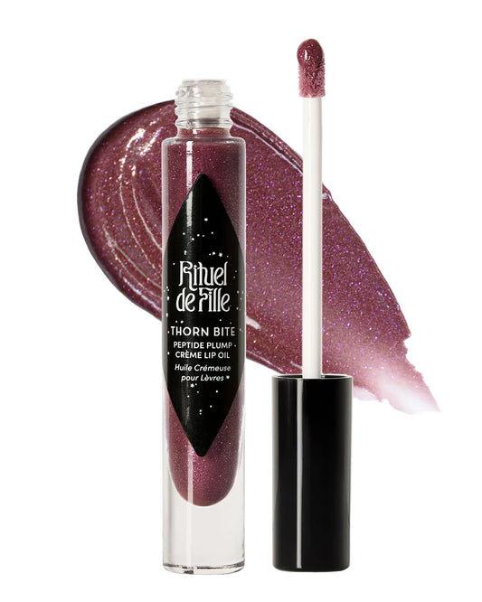 Thorn Bite Peptide Plump Crème Lip Oil: Night Rose