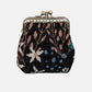 Night Garden Double Kiss Clasp Coin Purse