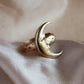 Nocturne Vintage Crescent Moon Ring