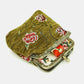 Rose Series Avocado Double Kiss Clasp Coin Purse