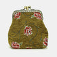 Rose Series Avocado Double Kiss Clasp Coin Purse
