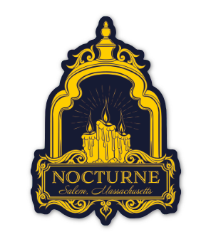 Nocturne Salem Stickers - Gold Holographic!