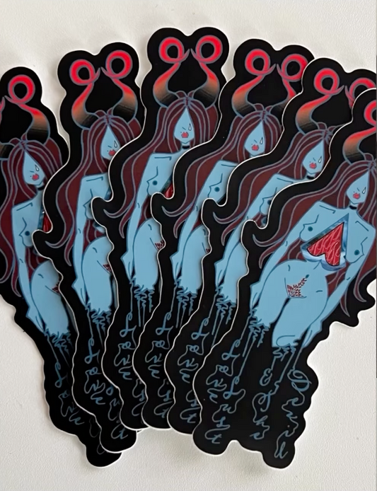 Sabrina Jacqui Levin Stickers - Love Lust & the Devil