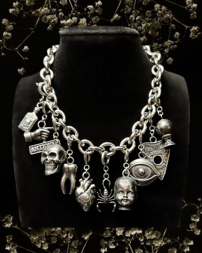 Velvet Apparition Build Your Own Gothic Charm Bracelet + Stainless Steel Charms