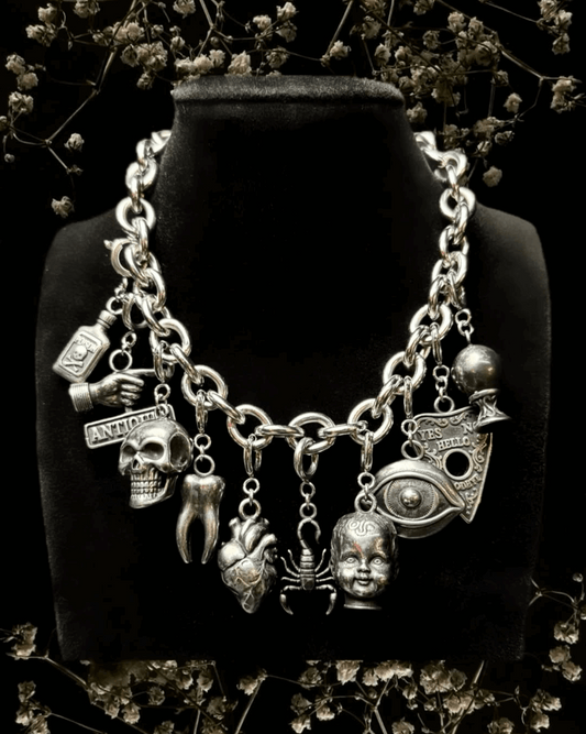 Velvet Apparition Build Your Own Gothic Charm/Bag Bracelet + Stainless Steel Charms