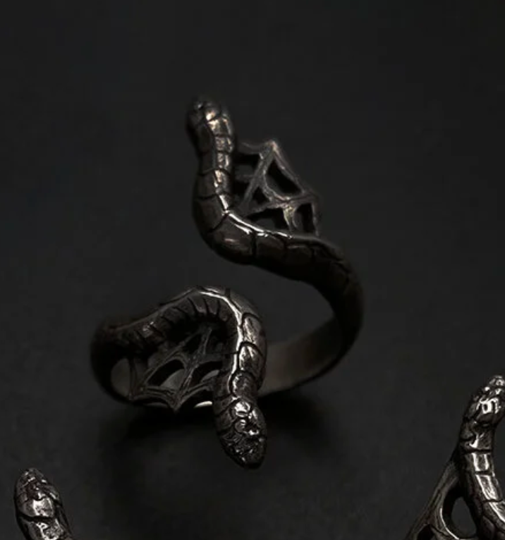 Medusa’s Lace Serpent Rings