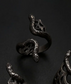 Medusa’s Lace Serpent Rings in Sterling Silver