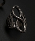 Medusa’s Lace Serpent Rings in Sterling Silver