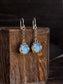 Sorceress Crystal Ball Earrings - Opalite and Sterling Silver - by Acid Queen