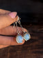Sorceress Crystal Ball Earrings - Opalite and Sterling Silver - by Acid Queen