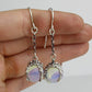 Sorceress Crystal Ball Earrings - Opalite and Sterling Silver - by Acid Queen
