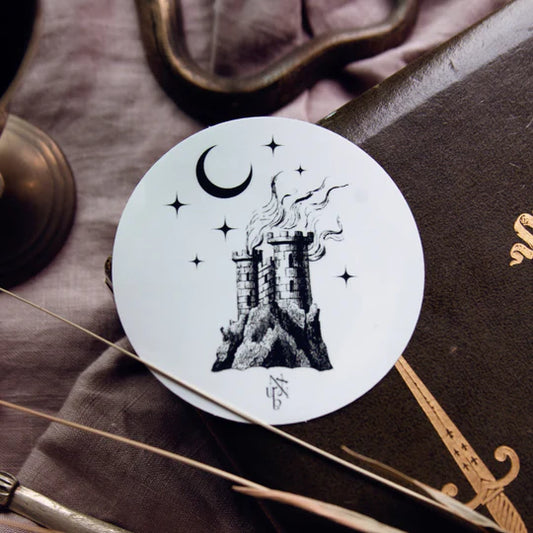 Nyxturna Burning Castle Sticker
