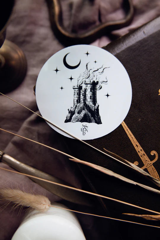 Nyxturna Burning Castle Sticker