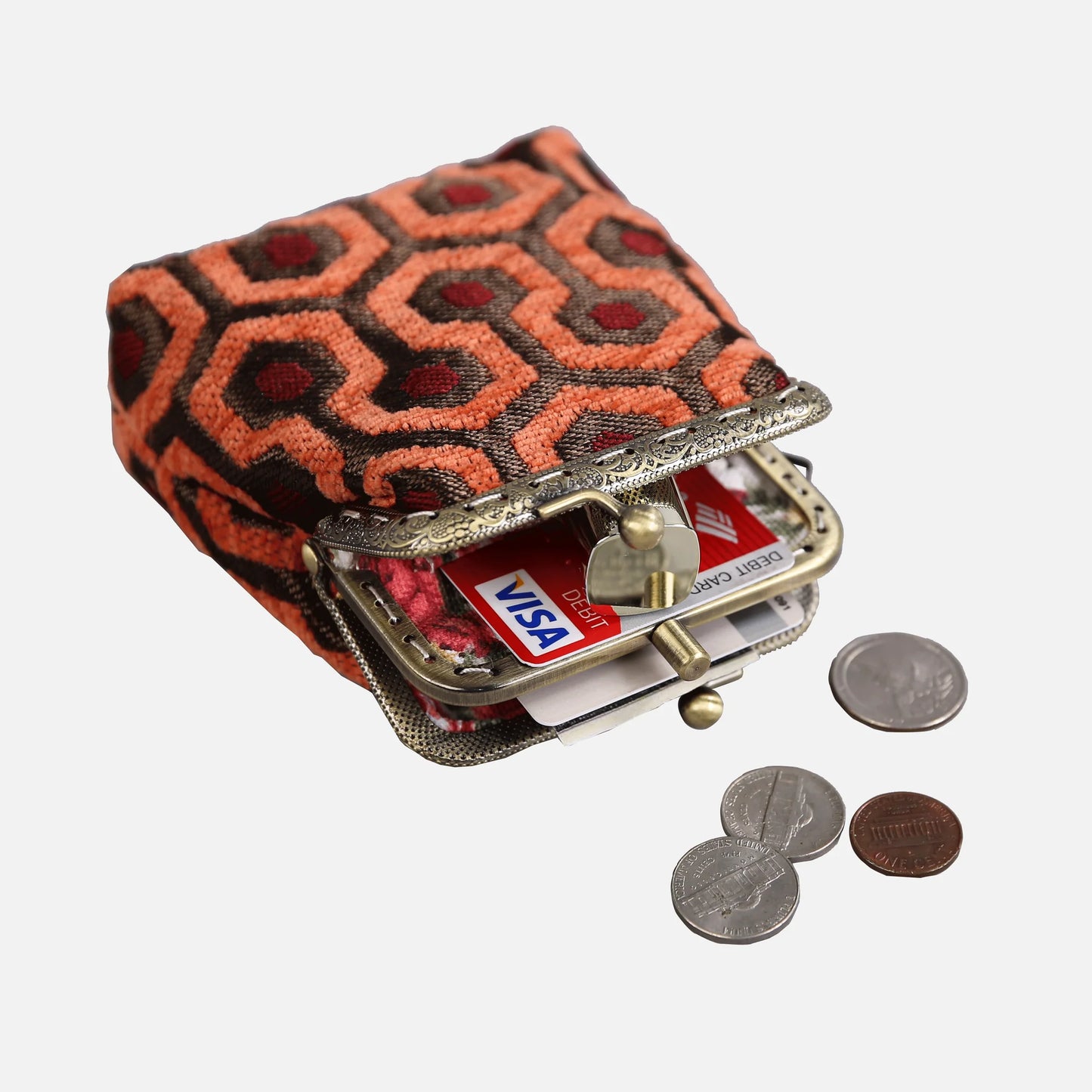 The Shining Overlook Hotel Double Kiss Clasp Coin Purse