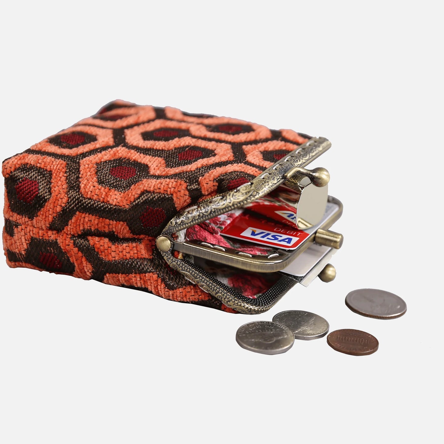 The Shining Overlook Hotel Double Kiss Clasp Coin Purse