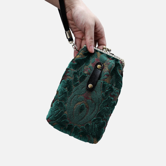 Burnout Velvet Jade Green Carpet Phone Case