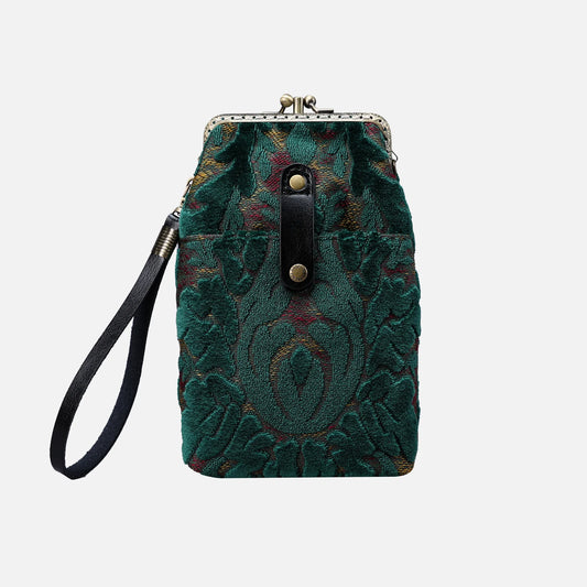 Burnout Velvet Jade Green Carpet Phone Case