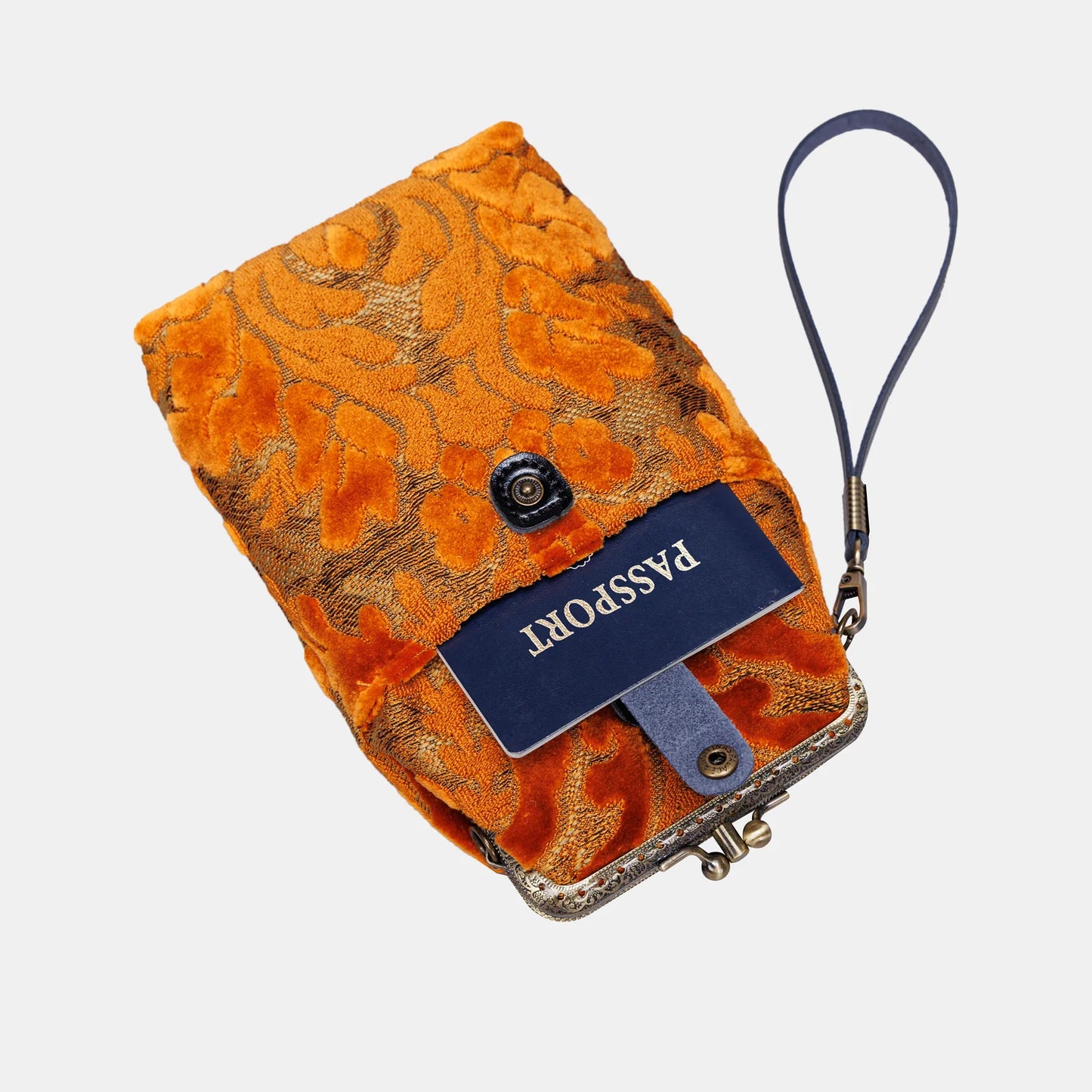 Burnout Velvet Orange Carpet Phone Case